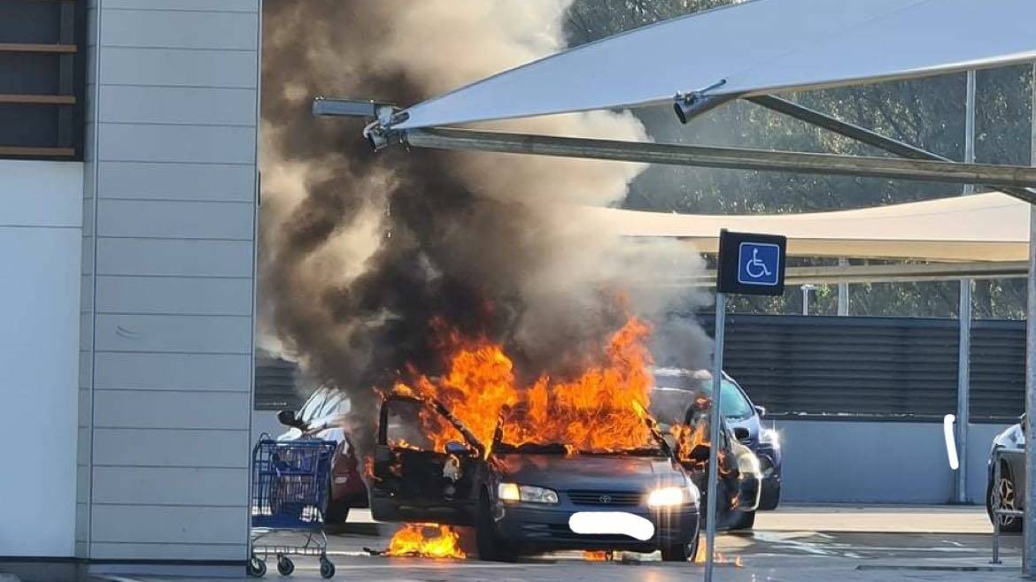 ACCIDENTAL: The fire appeared to be an accidental fire ignited by the driver. Photo: Supplied.