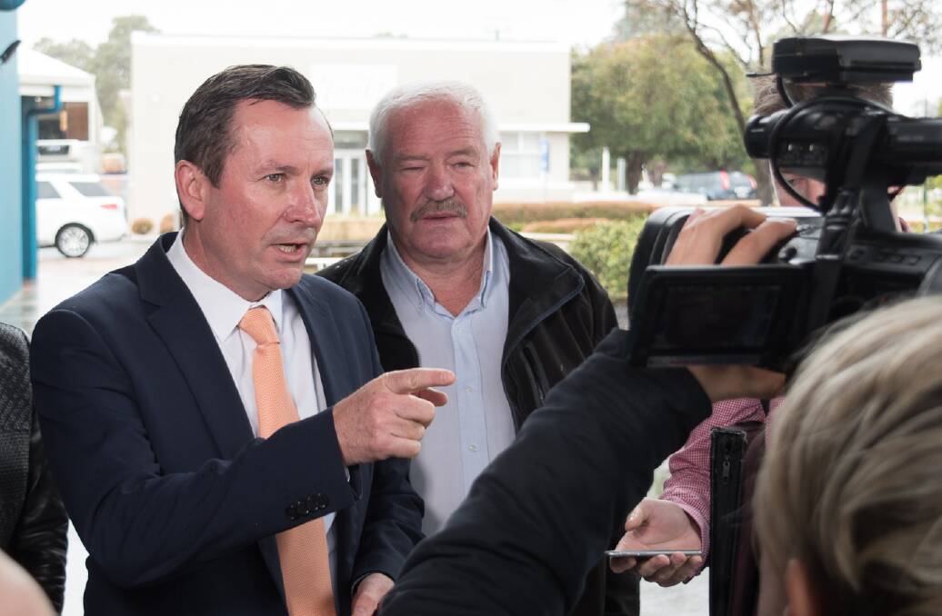 Premier Mark McGowan and seniors minister Mick Murray are not revealing details on how the WA Seniors Card will be cut. Photo: Jeremy Hedley.