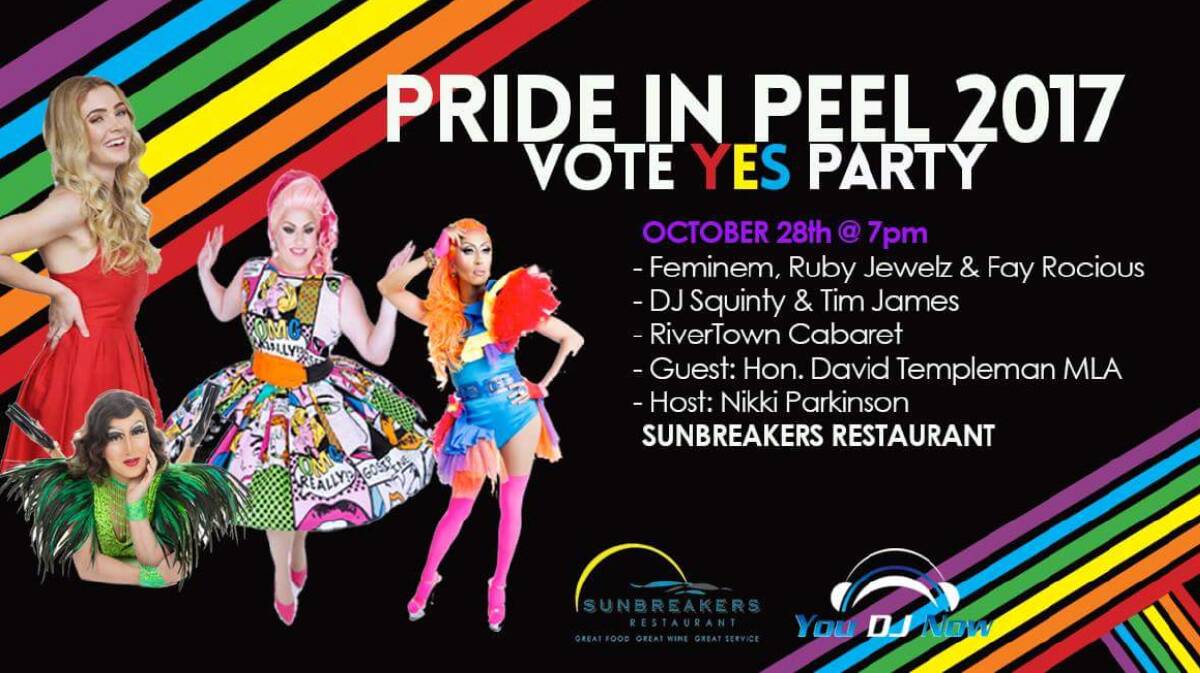 Yes campaign: Mandurah MP David Templeman was billed as a guest to the event at Sunbreakers Restaurant on Saturday night.