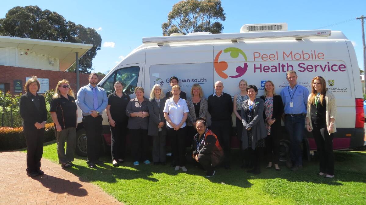 Support: Stakeholders of the Peel Mobile Health Service come together to advocate for the service. Photo: Supplied.