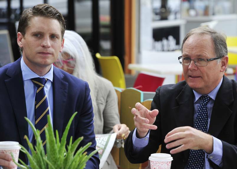 Joining forces: Canning MP Andrew Hastie and Mandurah MP David Templeman have both questioned the state government's mental health priorities. Photo: Richard Polden.