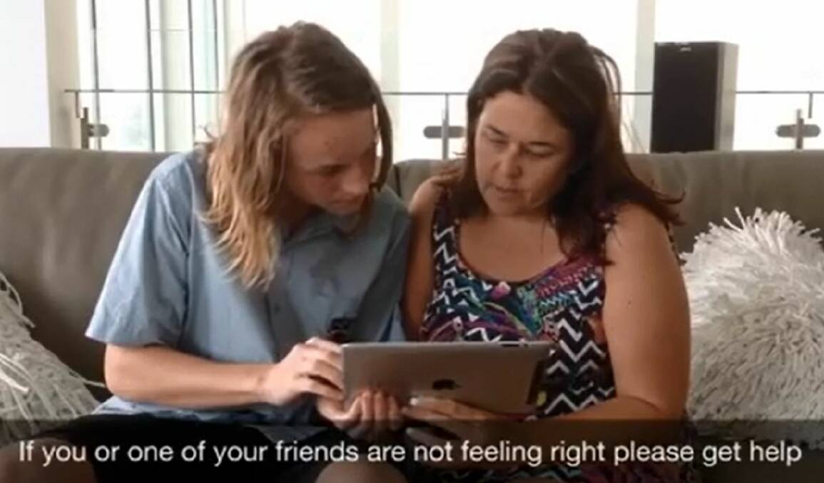 Plea for mates: Mandurah's Damo Martin is encouraging young people around the country to seek help as soon as they need it in a video that's gone viral. Photo: Facebook.