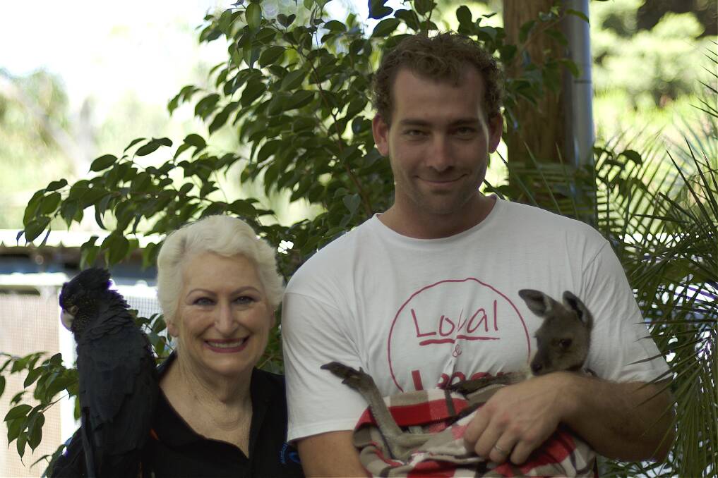 Funding pledge: Dot Terry-Bos from Mandurah Wildlife Rescue and Labor Dawesville candidate Adam Woodage. Photo: Supplied.