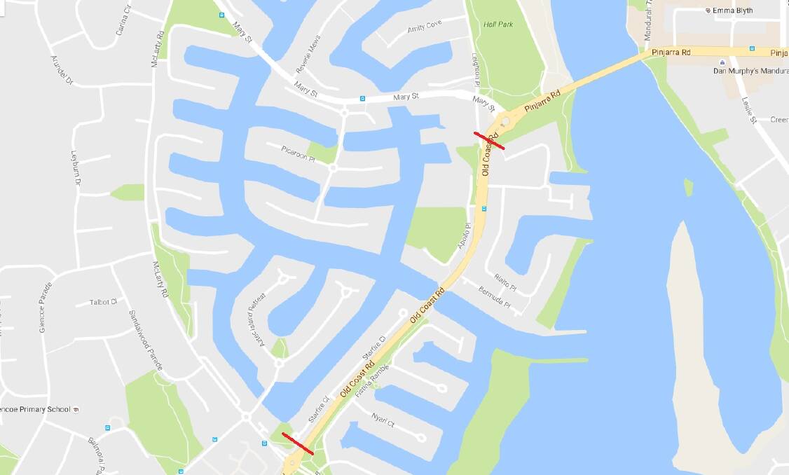 Closures will affect Old Coast Road between 7pm and 7am on Friday night. 