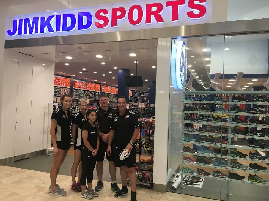 Taking shape: Jim Kidd Sports is the first brand new store to open as part of the Forum redevelopment. Australia Post and The Coffee Club will open next. Photo: Supplied.