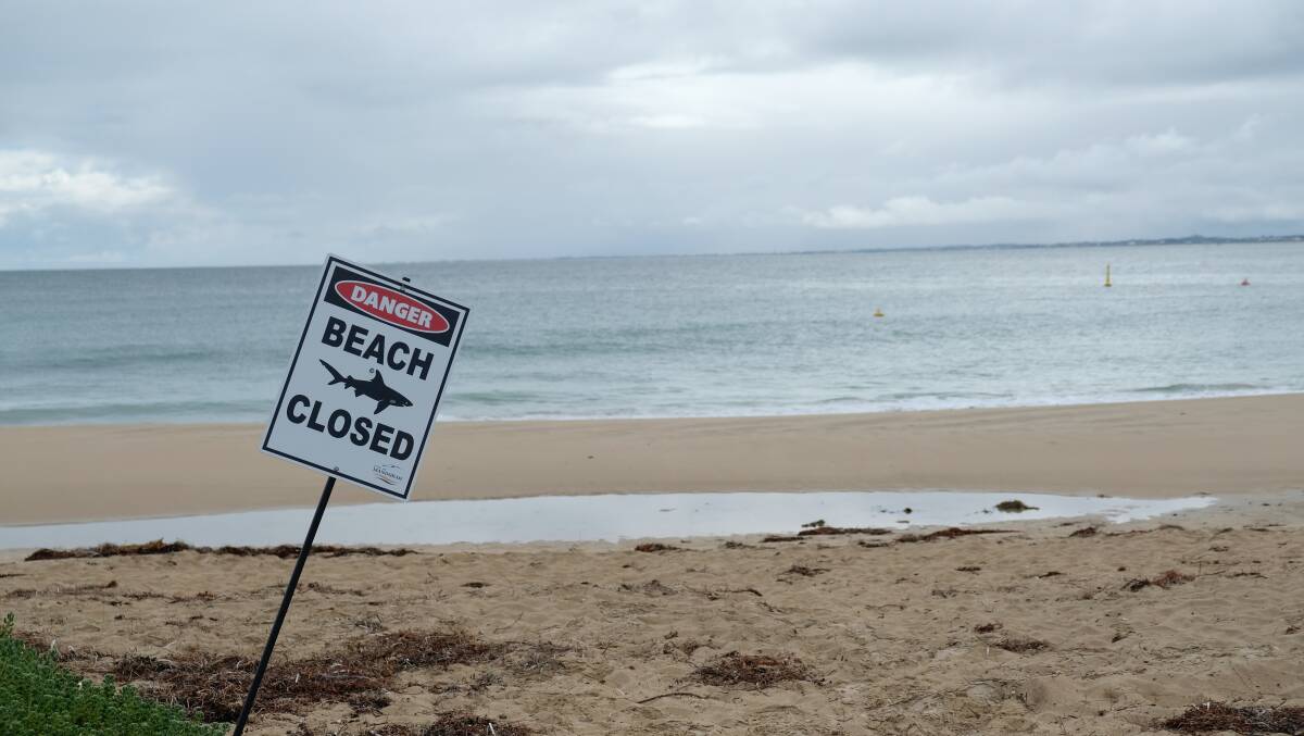 Shark sightings: Local beaches are currently closed from the Mary Street carpark (location MH087) to the carpark opposite 55, Halls Head Parade (location MH112). Photo: Marta Pascual Juanola.