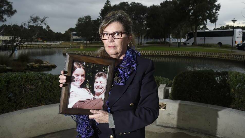 Margaret Dodd, pictured with a photo of her daughter Hayley Dodd and her father Raymond. Photo: Richard Polden.