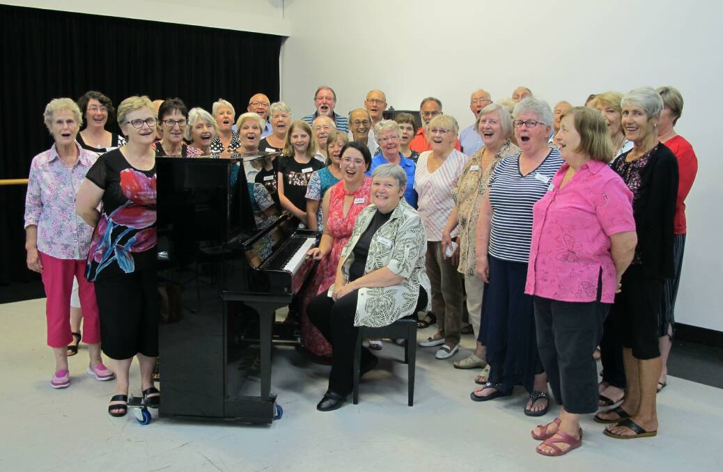 Talented addition: The Mandurah City Choral Society with their new director Eva-Marie Middleton. Photo: Supplied. 