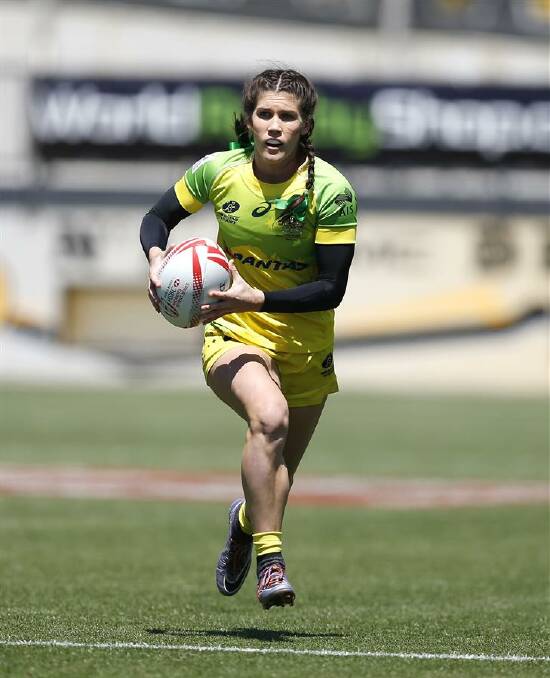 Charlotte Caslick in action. Pic: Getty Images.
