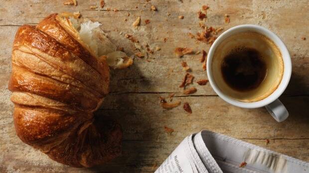 Croissants, coffee and a newspaper - how can you go wrong?