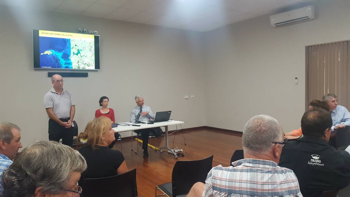 To address the onslaught of questions from business owners about the changes, the Shire invited Western Australia's valuer-general to a public meeting at the Pinjarra Civic Centre on Thursday. Photo: Caitlyn Rintoul.