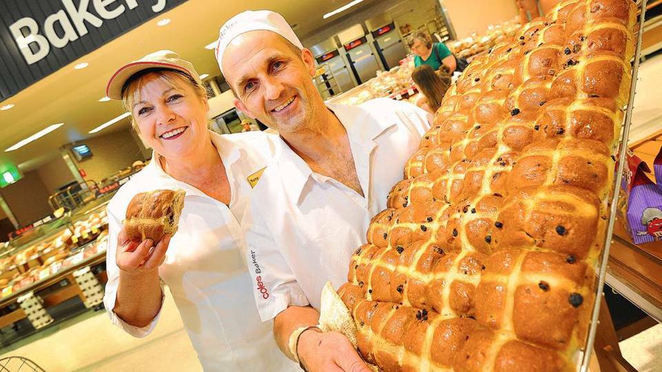 An Easter Favourite: Coles Meadow Springs is leading the way in hot cross buns sales ahead of Easter in the Peel region. Photo: Supplied.
