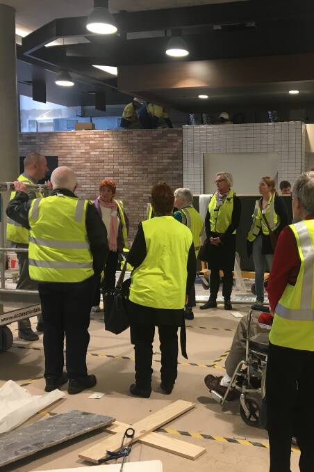 Members of the community enjoyed a behind-the-scenes look at the work being done to transform the shopping centre ahead of this week's unveiling.