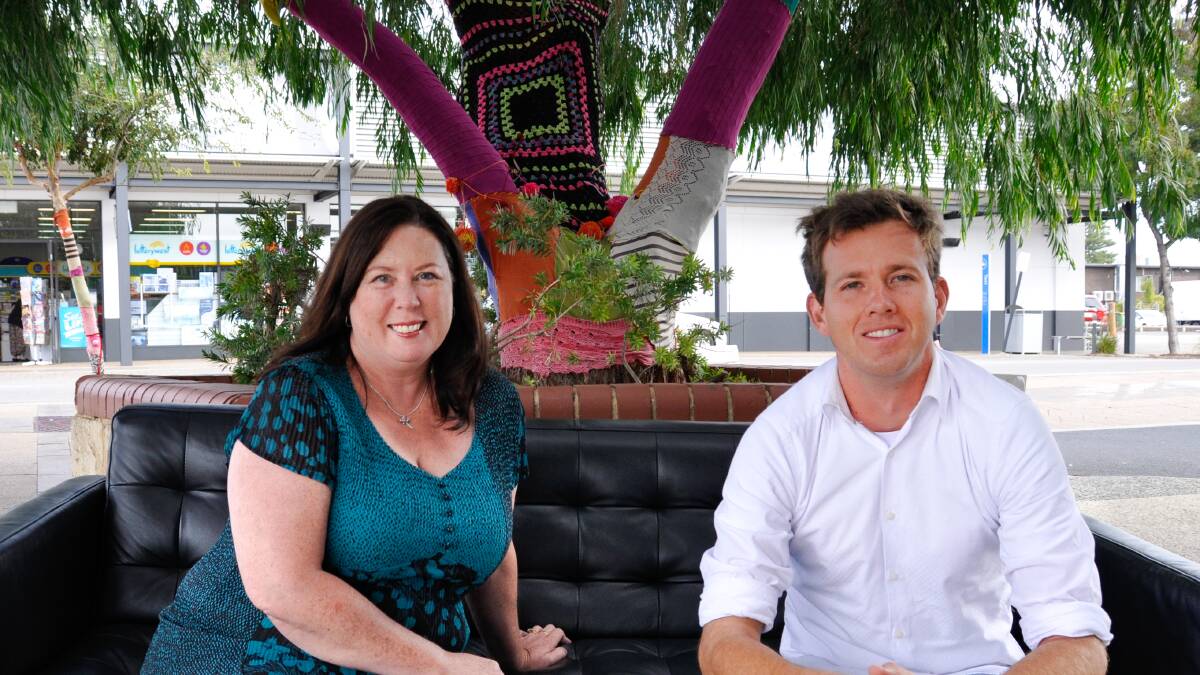 Like minds: Veronica Smith and Rhys Williams will host Mandurah's first Entrepreneur cafe, where attendees will be able to converse on a range of topics. Photo: Supplied.