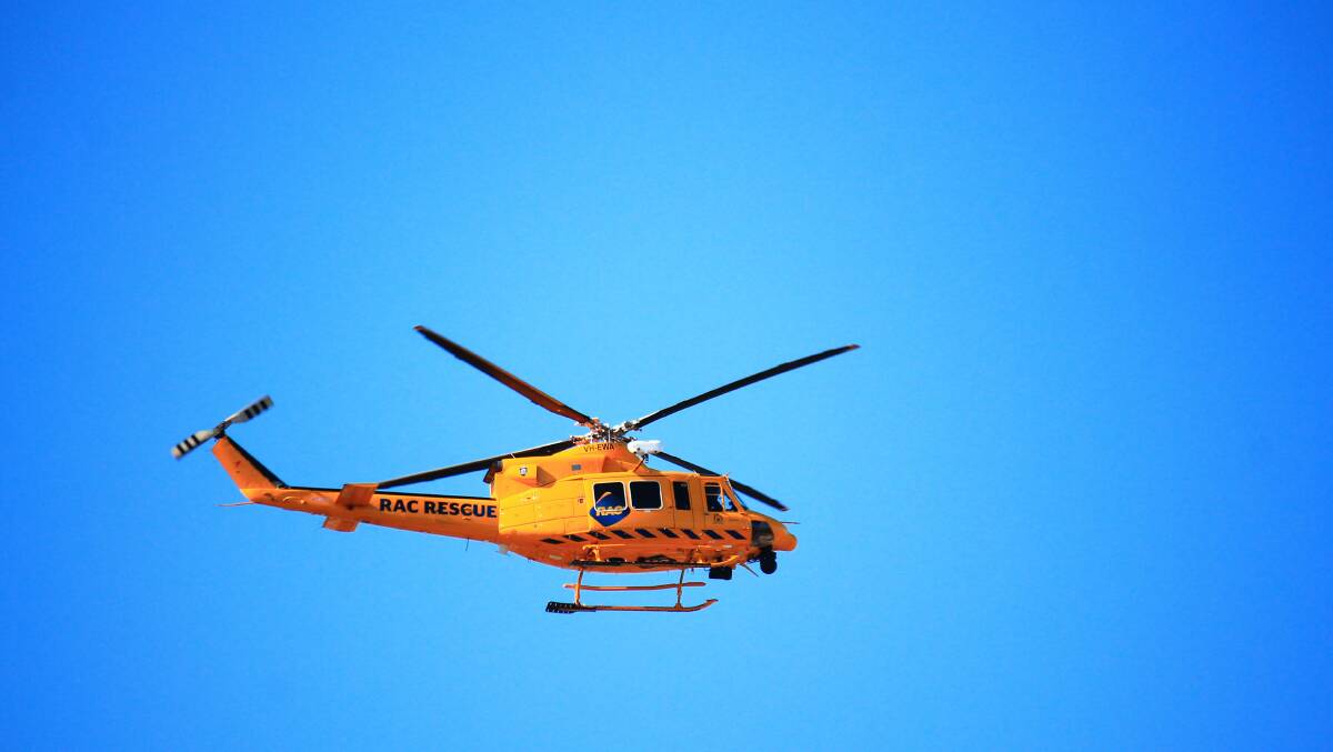 The rescue helicopter has been called to Mandurah to assist police in a search for a missing person.