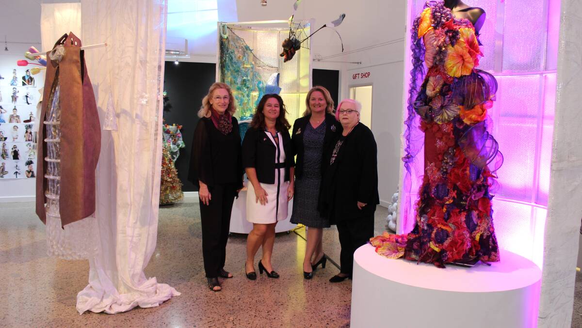 Special visit: Festival project assistant Barb Thoms, US Consul General Rachel Cooke, Mayor Marina Vergone, director people and communications Lesley Wilkins.