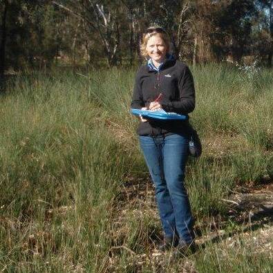 Image: PHCC’s Hotham Williams NRM Co-ordinator Mel Durack surveying weeds at Tunbridge Gully. Photo: Supplied.