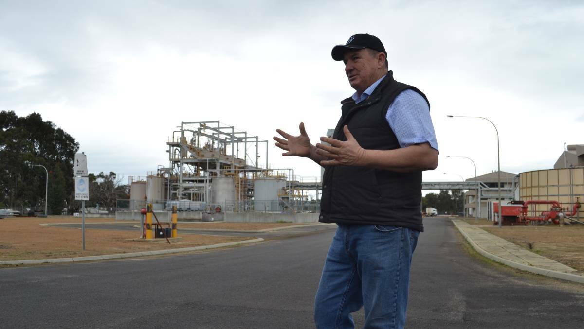 Issues abound: Murray Cowper outside a former gallium refining plant near Pinjarra, which he has proposed as the headquareters for the Independant Fire Service. Photo: Cam Findlay.