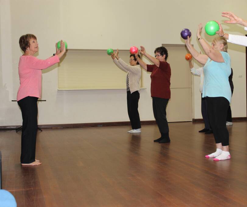 Chitastic: Murray seniors practicing Chi Ball. Photo: supplied.