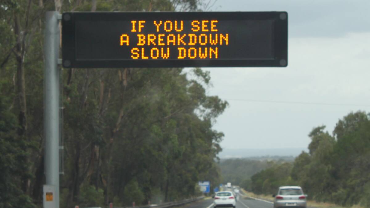 Dont drive blind: Road users are being urged to take care on the road and not become distracted. Photo: Sarah.org