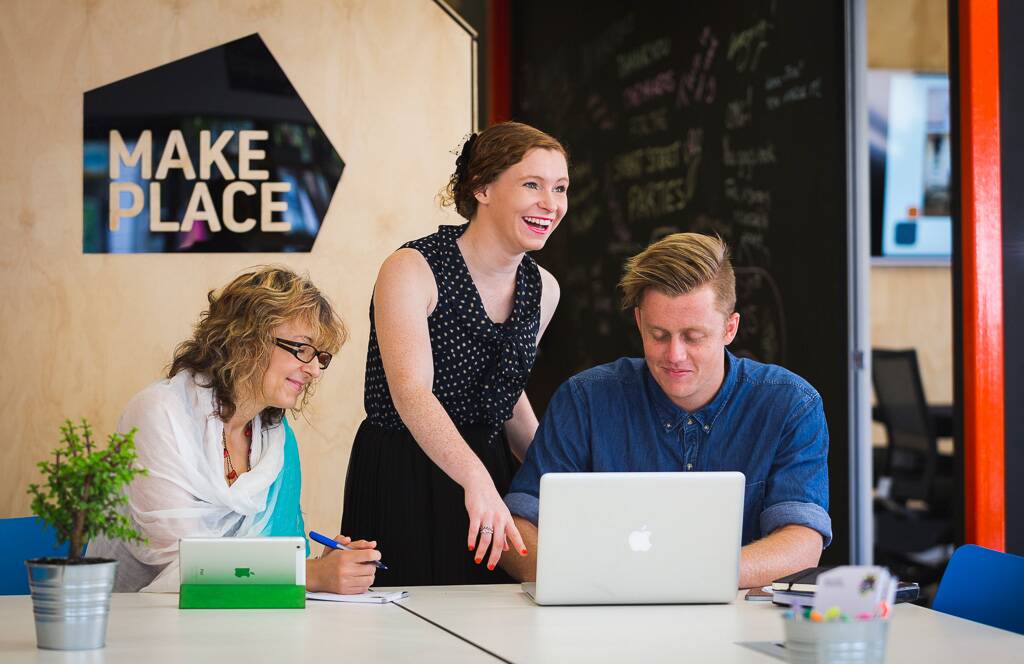 A place like home: Make Place is offering a range of events throughout March and April, including several workshops aimed at buildingn digital skills.. Photo: The Makers.