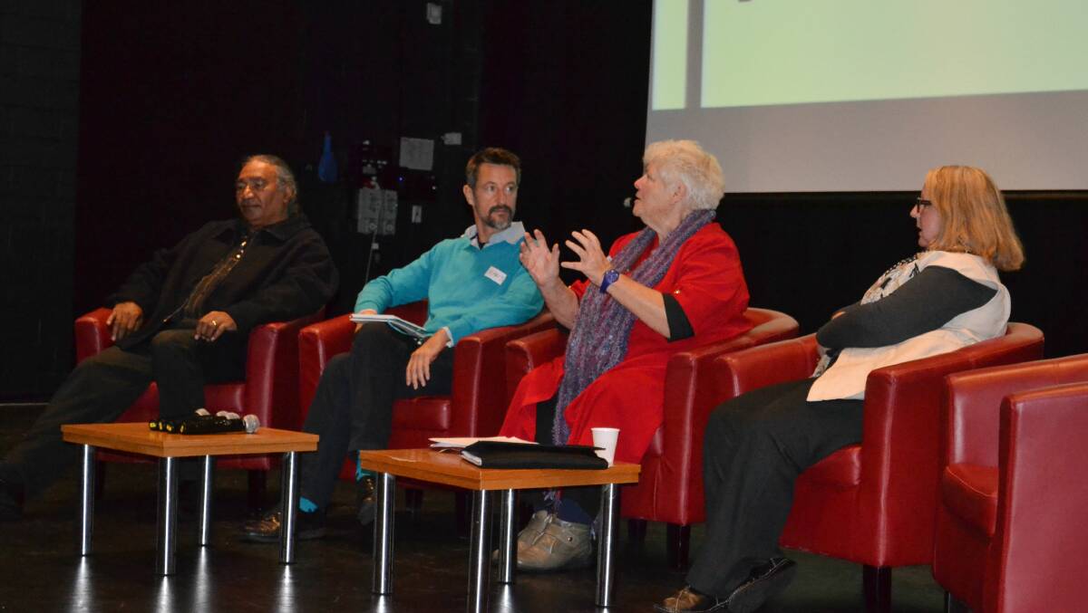 George Walley, Hans Oerlemans, Paddi Creavey and Jane King discuss the future of Mandurah. Photo: Cam Findlay.