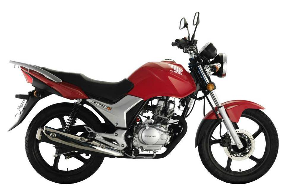 One of the stolen motorcycles, a Honda CBF 250cc.