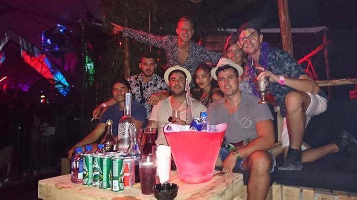 Trent Cray and his friends just hours beforee the shooting in Playa del Carmen, Mexico. Photo: Trent Cray, Facebook.