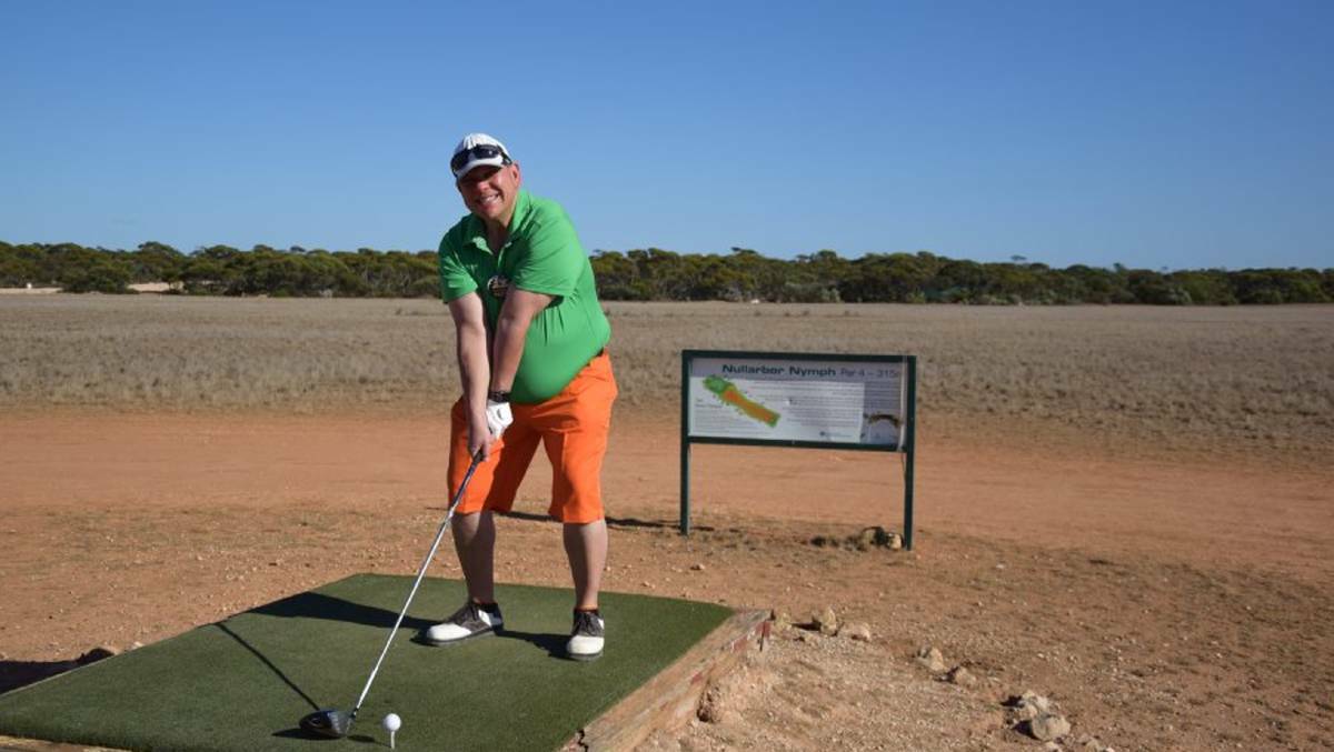 The 7th hole on the Nullarbor Links course is called Nullarbor Nymph and can be found at the Eucla Golf Club.