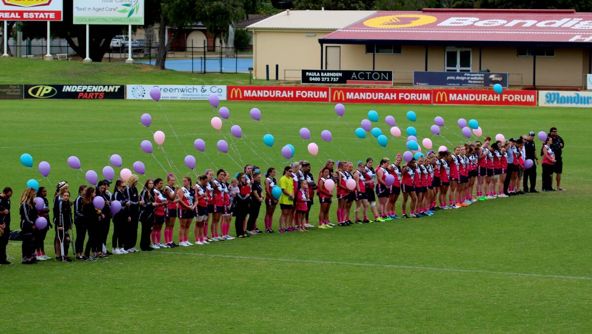A hundred balloons were released for Madi. Photo: Coni Forrestall.