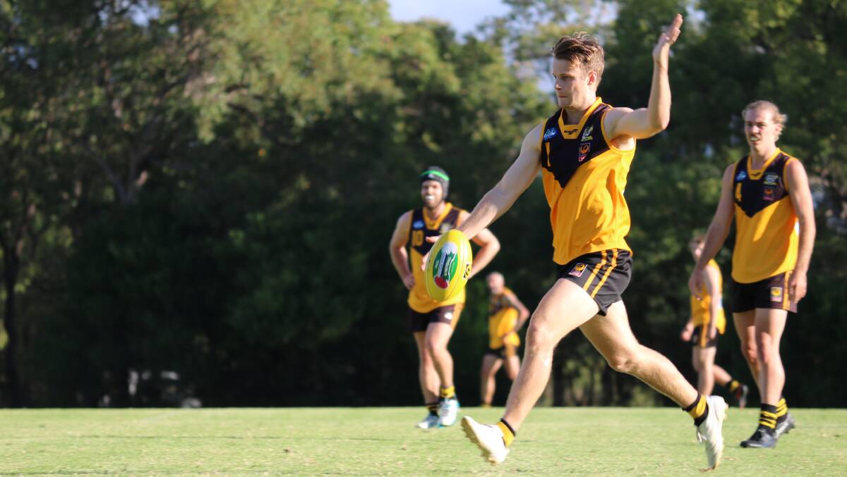 Brennan Gillam booted four goals for the Tigers. Photo: Tex Reeks.