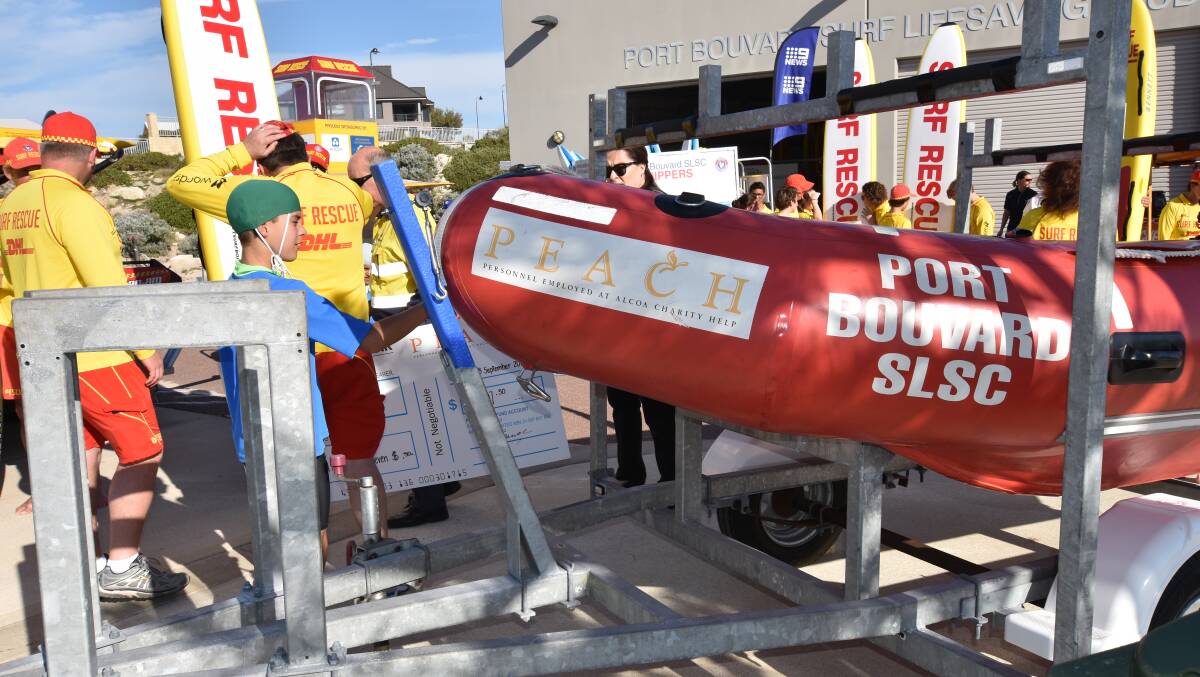 PEACH also previously assisted the club in purchasing its inflatable rescue boats. Photo: Justin Rake.  