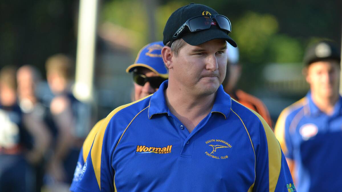 South Mandurah coach Daniel Haines is hoping his side's first win is a turning point. Photo: Justin Rake.