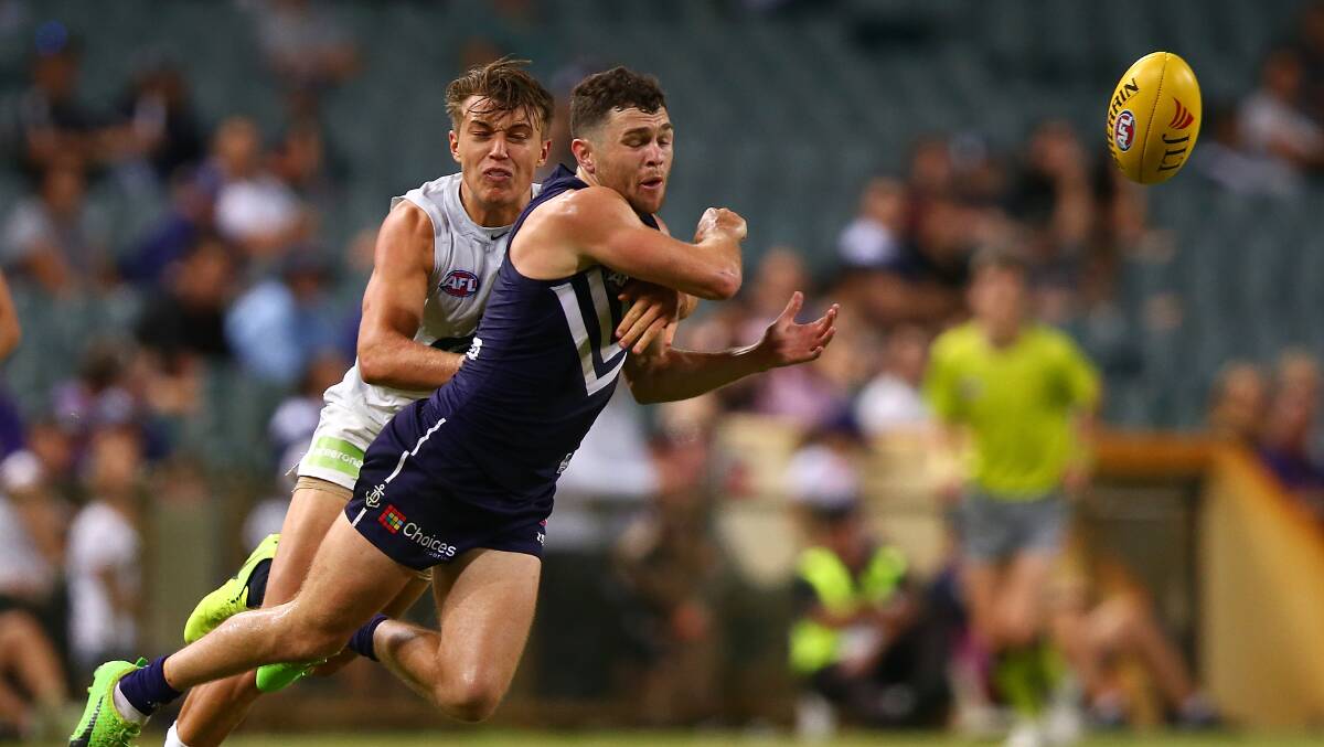Ballantyne injured his hamstring against Carlton in the final round of the JLT Community Series. Photo: Getty Images.