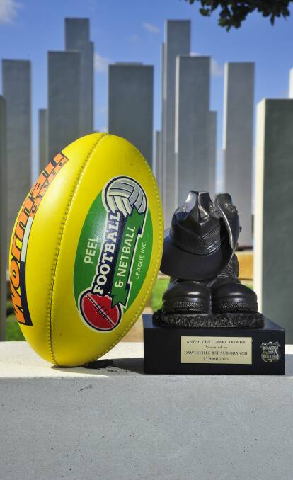 UP FOR GRABS: Halls Head and Baldivis will battle for the Anzac Centenary Trophy on Monday night. Photo: Richard Polden.