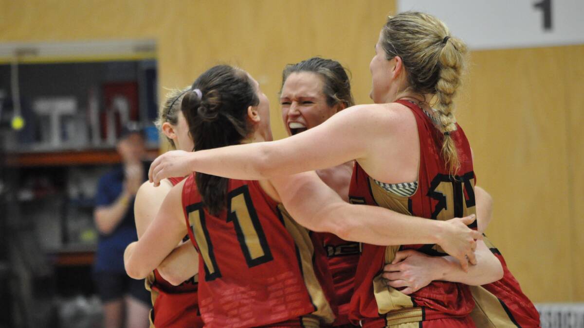 The Mandurah Magic were all smiles after booking their place in the grand final. Photo: Kate Hedley.