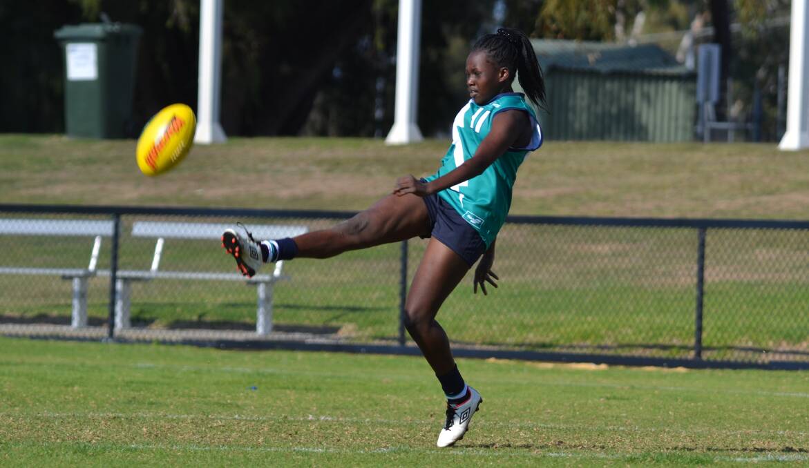 Doors are opening for women looking to play footy in the Peel region. Photo: Andrew Elstermann.