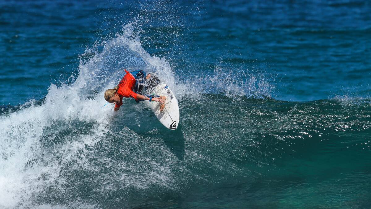 Macklin Flynn surfed well off Smith's Reef. Photo: Surfing WA/Woolacott.
