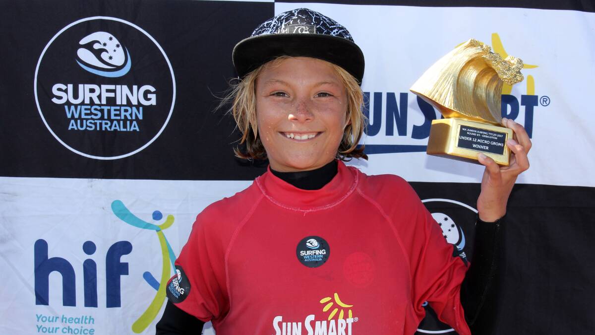 Macklin Flynn surfed his way to a state title over the weekend. Photo: SurfingWA/Majeks.