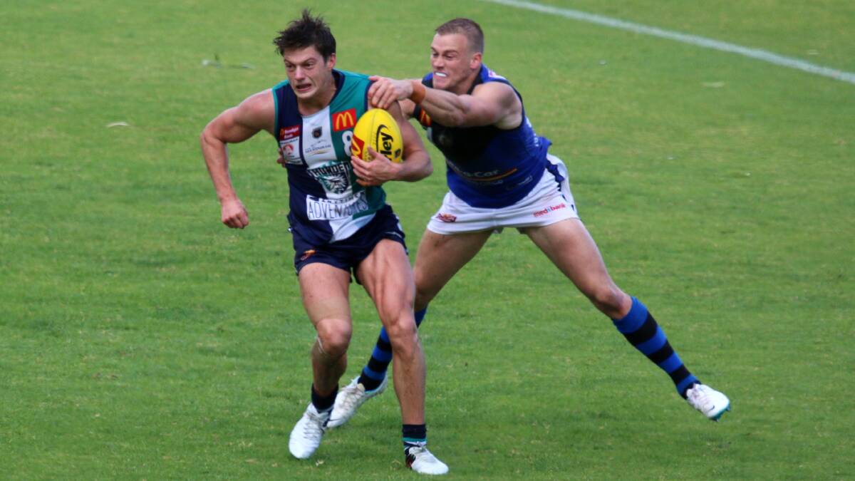 Darcy Tucker was influential in Peel's win over East Fremantle on Saturday. Photo: Coni Forrestall.