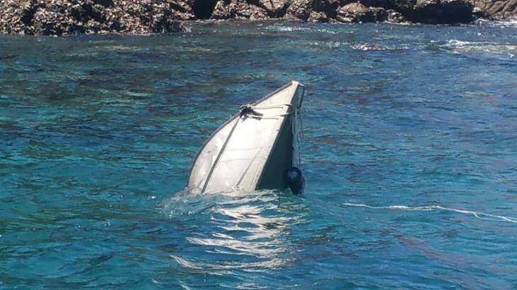Mr Bale’s boat was recovered on Tuesday.  Photo: Supplied