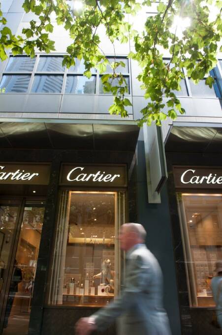 The Cartier Store on Collins Street, in the Melbourne CBD.  Photo: Jesse Marlow
