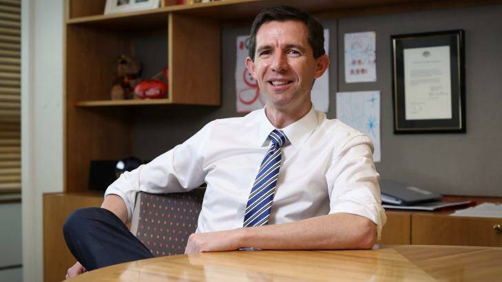 Education Minister Simon Birmingham had backed the program but has now ordered an independent review. Photo: Andrew Meares