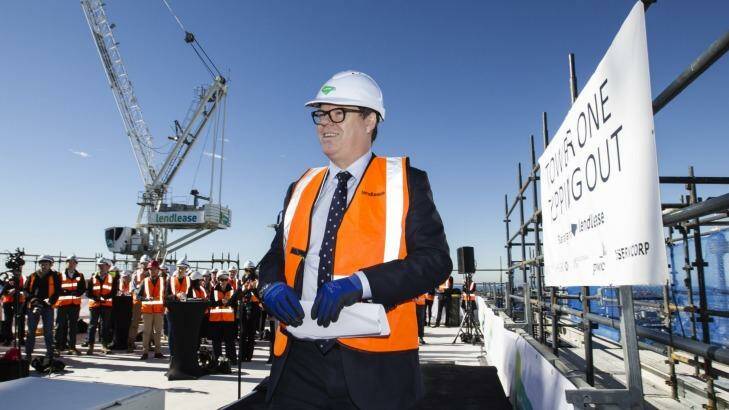 Lendlease chief executive Steve McCann said commercial development, particular in the Australian office sector, was a highlight of the first-half result. Photo: Louie Douvis