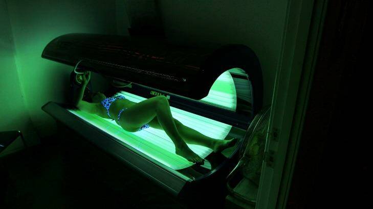 Commercial sunbeds will be banned in WA from New Year's Day. Photo: Ben Rushton