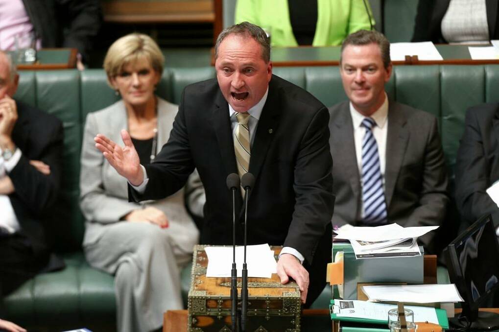 Minister for Agriculture Barnaby Joyce has refused to make apologies for the introduction of the security measures. Photo: Alex Ellinghausen