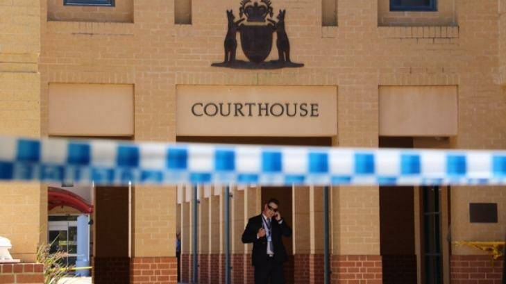 A woman has died after being stabbed in the neck at Joondalup Courthouse. Photo: Briana Shepherd/ ABC News