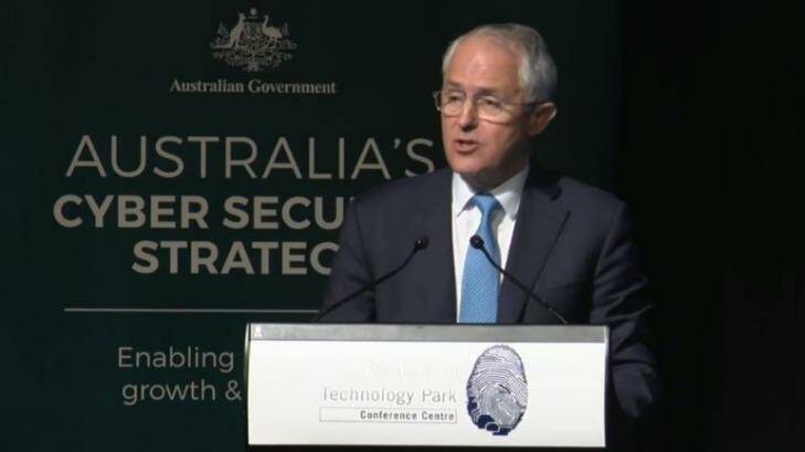 Prime Minister Malcolm Turnbull has pledged $230 million over four years under the Cyber Security Strategy. Photo: Fairfax Media
