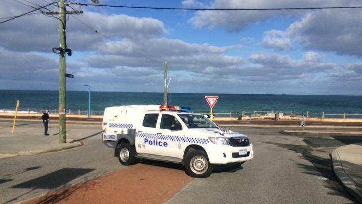 Police have set up a crime scene at Trigg Beach after a body was discovered there. Photo: hansinclair9