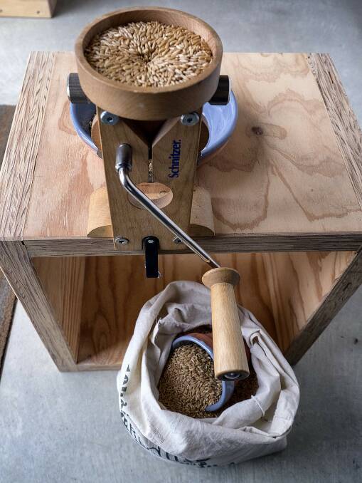 Toolkit: Bakker's wheat grinder. Photo: Luis Ascui, Getty Images